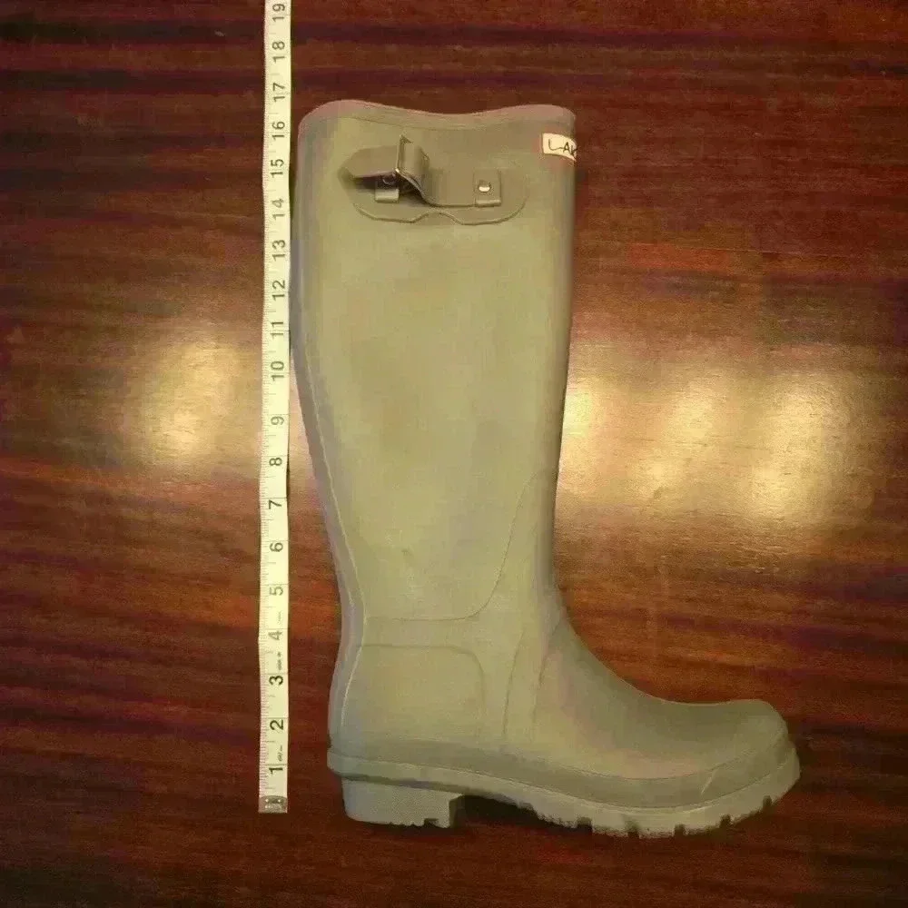 Laicigo Womens Rain Boots Gray Size 6